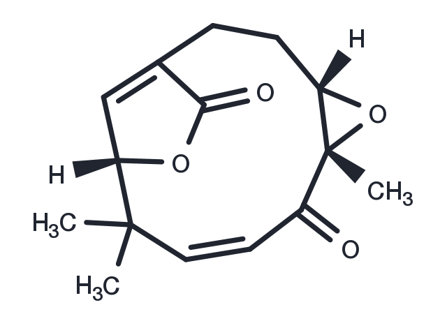 6β,7β-Epoxyasteriscunolide A Chemical Structure