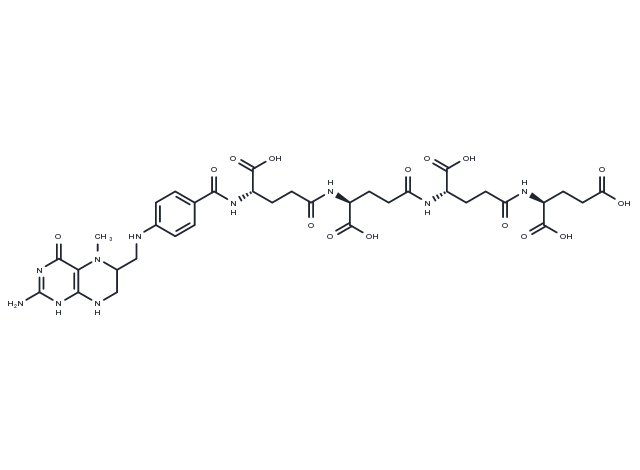 5-Methyltetrahydrofolate triglutamate Chemical Structure