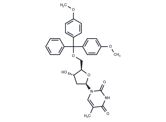 5'-O-DMT-dT Chemical Structure