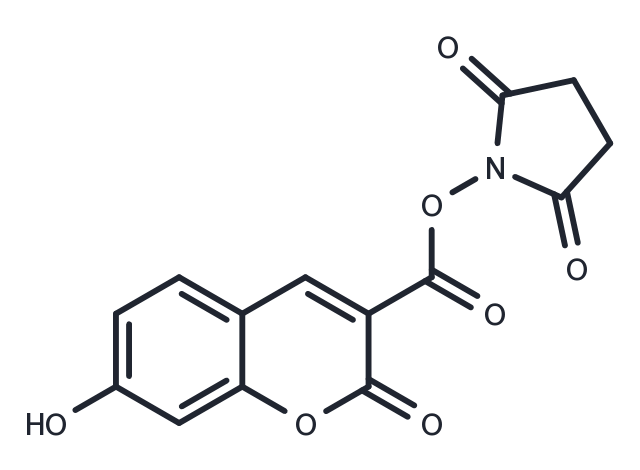 N-Succinimidyl 7-hydroxycoumarin-3-carboxylate Chemical Structure