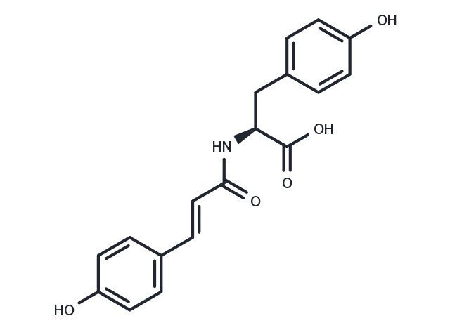 N-trans-p-Coumaroyltyrosine Chemical Structure