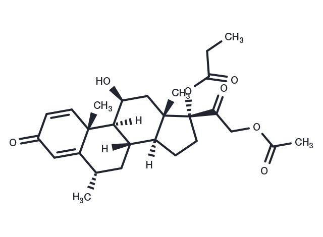 Methylprednisolone Aceponate Chemical Structure