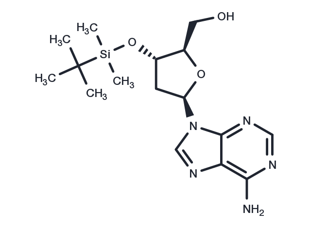 3’-O-(t-Butyldimethylsilyl)-2’-deoxyadenosine Chemical Structure