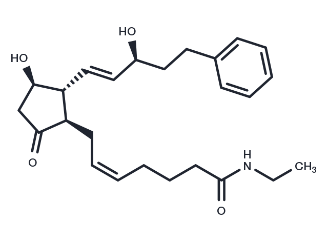 17-phenyl trinor Prostaglandin E2 ethyl amide Chemical Structure