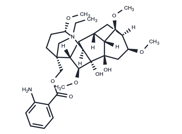 Anthranoyllycoctonine Chemical Structure