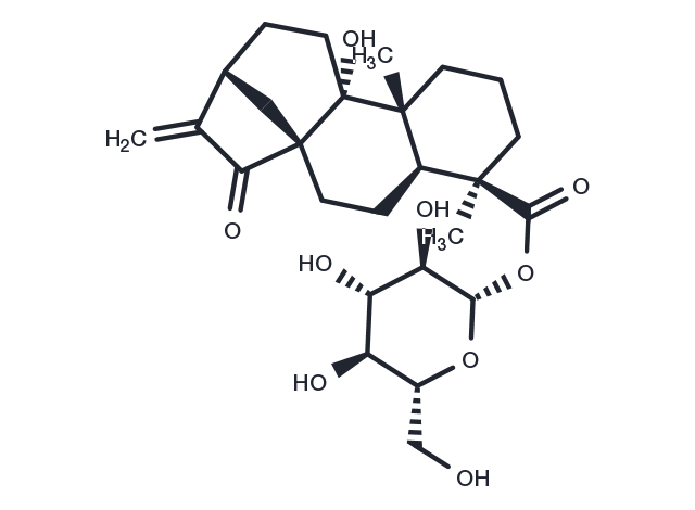 ent-9-Hydroxy-15-oxo-16-kauren-19-oic acid beta-D-glucopyranosyl ester