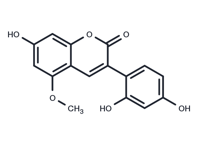 7,2',4'-Trihydroxy-5-methoxy-3-phenylcoumarin Chemical Structure