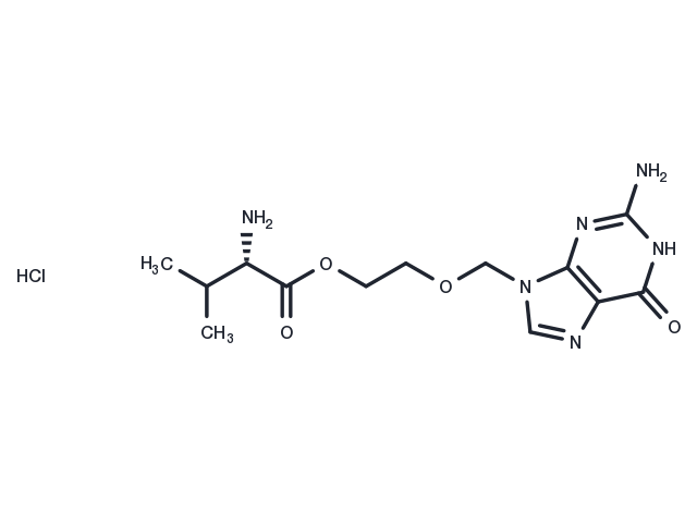 Valacyclovir hydrochloride Chemical Structure