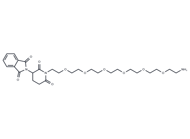 Amino-PEG6-Thalidomide Chemical Structure