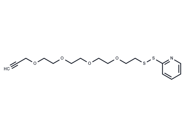 (2-Pyridyldithio)-PEG4-propargyl Chemical Structure
