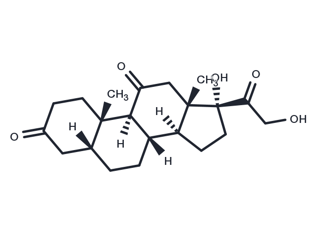 5β-Dihydrocortisone Chemical Structure