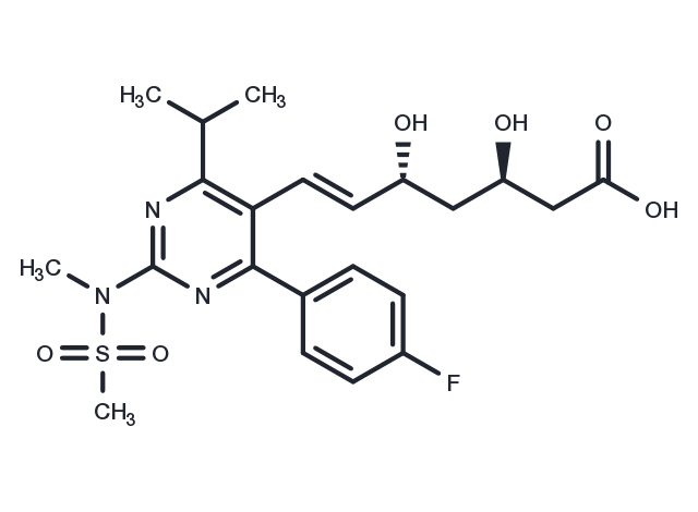 (3R,5R)-Rosuvastatin Chemical Structure