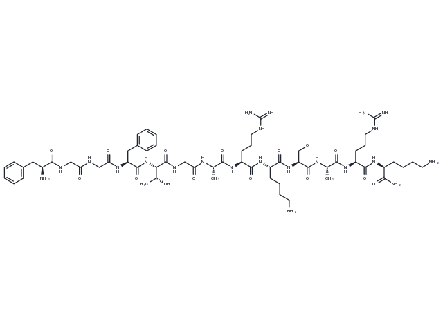 Nociceptin (1-13), amide Chemical Structure