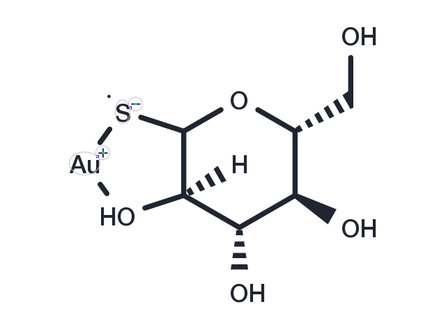 Aurothioglucose Chemical Structure