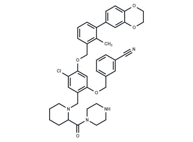 BMS-1166-N-piperidine-CO-N-piperazine Chemical Structure
