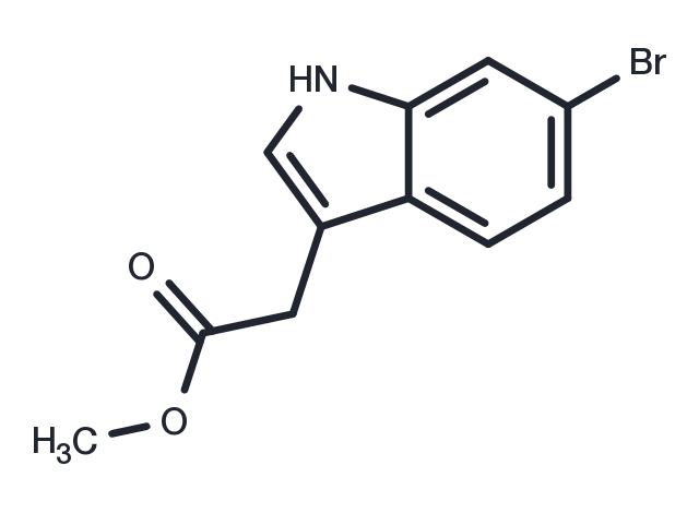 6-Bromo-1H-indole-3-acetic acid methyl ester Chemical Structure