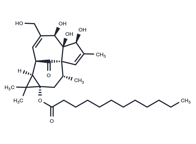 Dodecanoic acid ingenol ester Chemical Structure