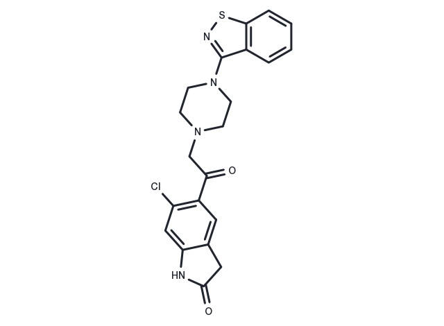 Keto Ziprasidone Chemical Structure