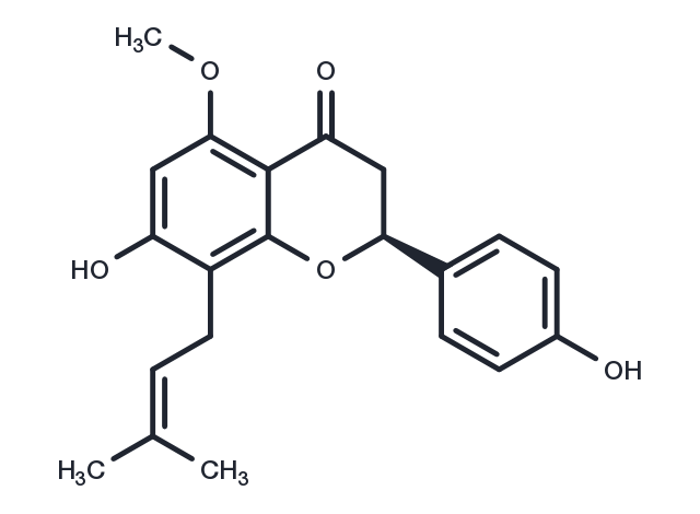 (2S)-Isoxanthohumol Chemical Structure