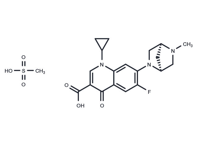 Danofloxacin mesylate Chemical Structure