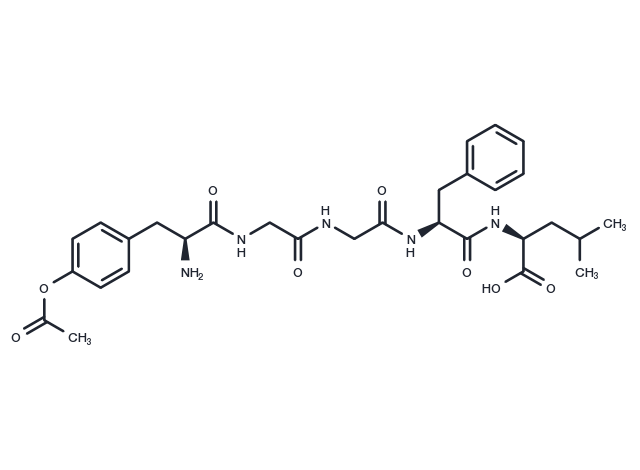N-terminally acetylated Leu-enkephalin Chemical Structure