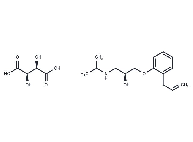 Alprenolol tartrate, (S)- Chemical Structure