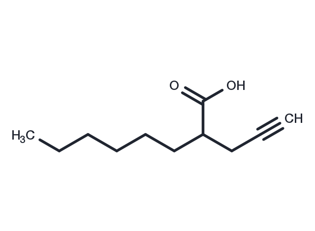 2-hexyl-4-Pentynoic Acid Chemical Structure