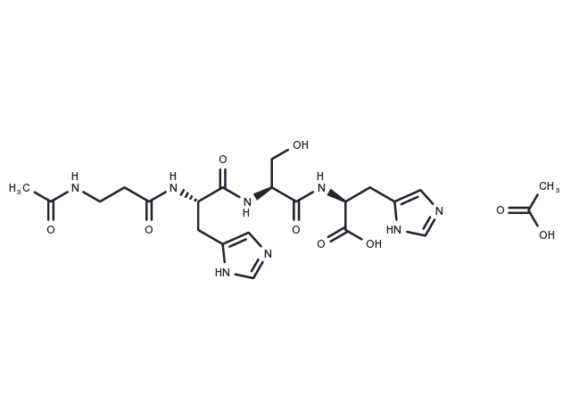 Acetyl Tetrapeptide-5 acetate Chemical Structure