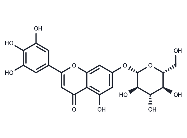 Tricetin 7-O-glucoside Chemical Structure