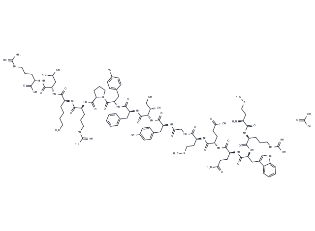 MOTS-c(Human) Acetate（1627580-64-6 free） Chemical Structure