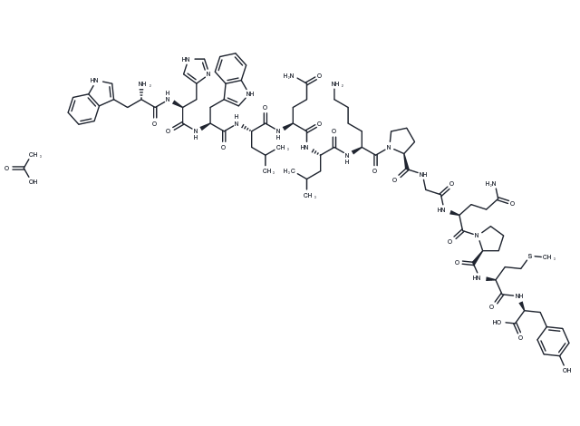 α-Factor Mating Pheromone, yeast acetate Chemical Structure