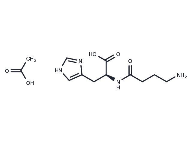 Homocarnosine acetate Chemical Structure