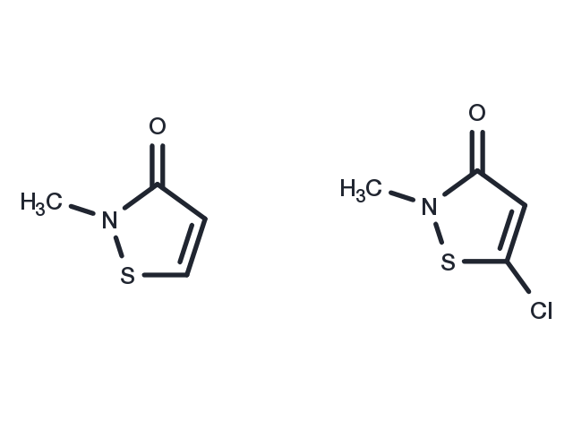 Methylchloroisothiazolinone/Methylisothiazolinone Mixture Chemical Structure