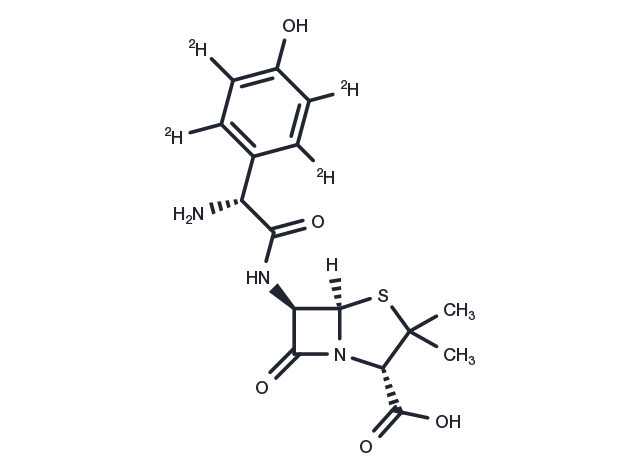 Amoxicillin D4 Chemical Structure