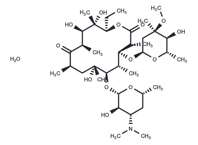 Erythromycin A dihydrate Chemical Structure