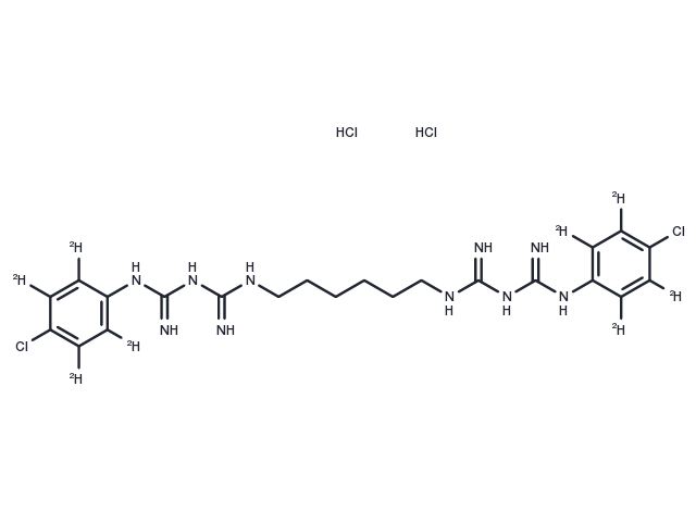 Chlorhexidine-d8 HCl Chemical Structure