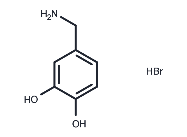 3,4-Dihydroxybenzylamine hydrobromide Chemical Structure