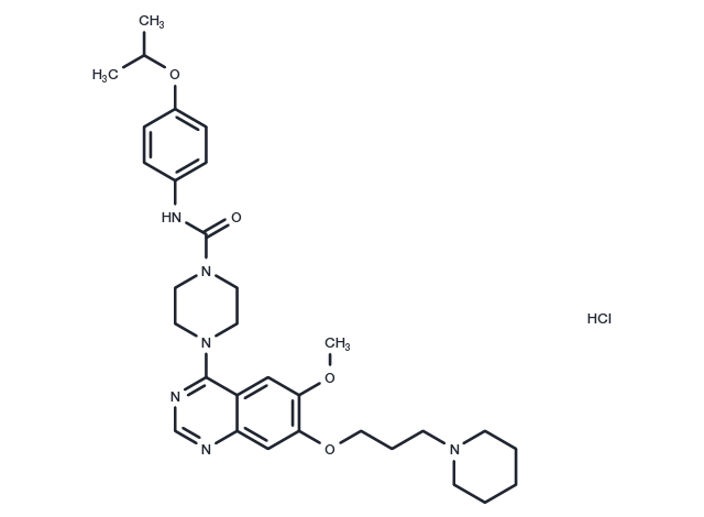 Tandutinib (MLN518) HCl Chemical Structure