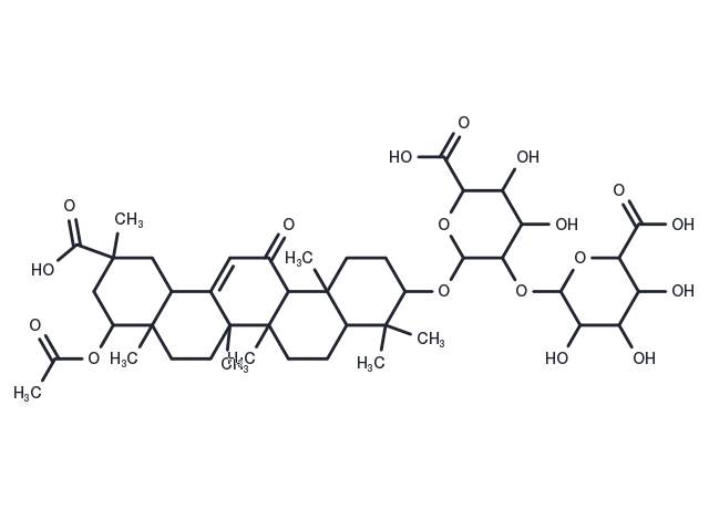22-Acetoxyglycyrrhizin Chemical Structure