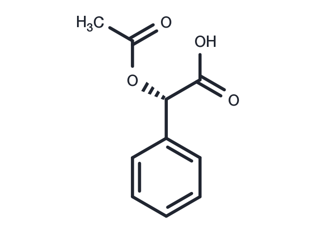 Acetylmandelic acid, (+)- Chemical Structure