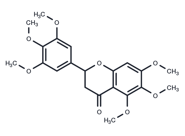 5,6,7,3',4',5'-Hexamethoxyflavanone Chemical Structure