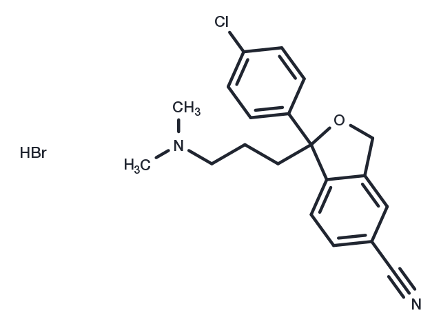 Chlorocitalopram hydrobromide Chemical Structure