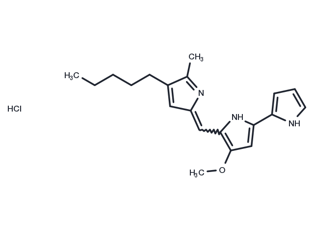 Prodigiosin hydrochloride Chemical Structure