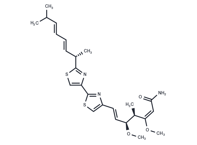 Myxothiazol Chemical Structure