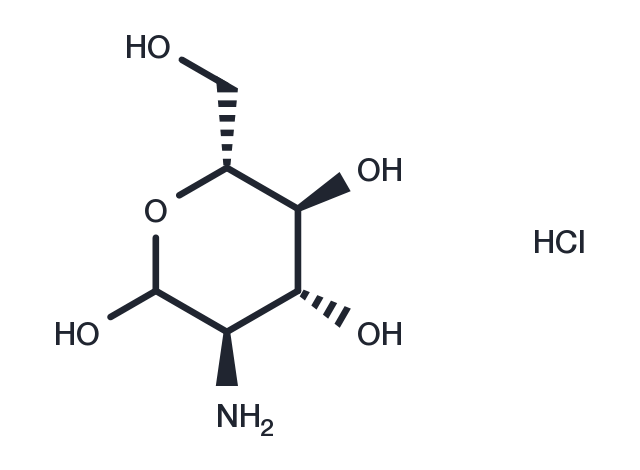 2-Amino-2-deoxyglucose hydrochloride Chemical Structure