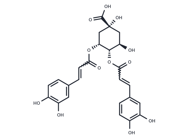 4,5-Dicaffeoylquinic acid Chemical Structure
