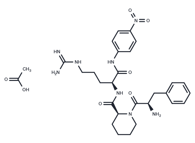 H-D-Phe-Pip-Arg-pNA acetate Chemical Structure