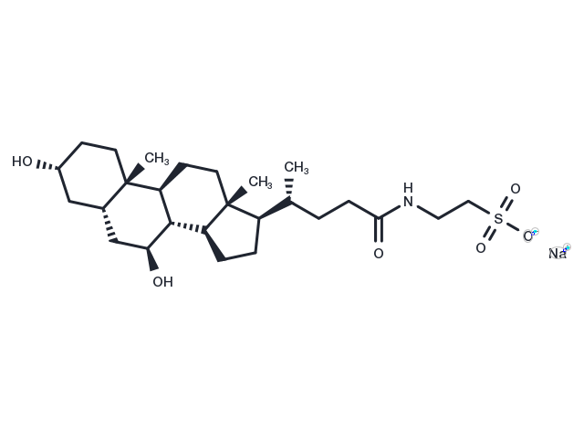 Tauroursodeoxycholate sodium Chemical Structure