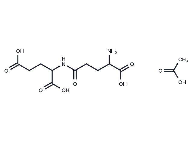D-γ-Glutamyl-D-glutamic acid acetate Chemical Structure