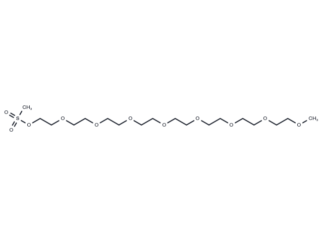 m-PEG8-Ms Chemical Structure